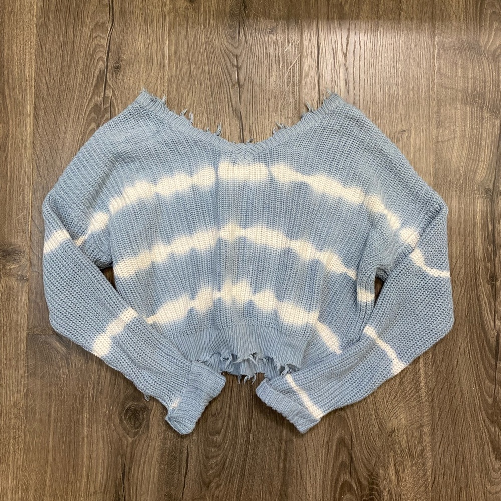 💌 tie-dye cropped sweater